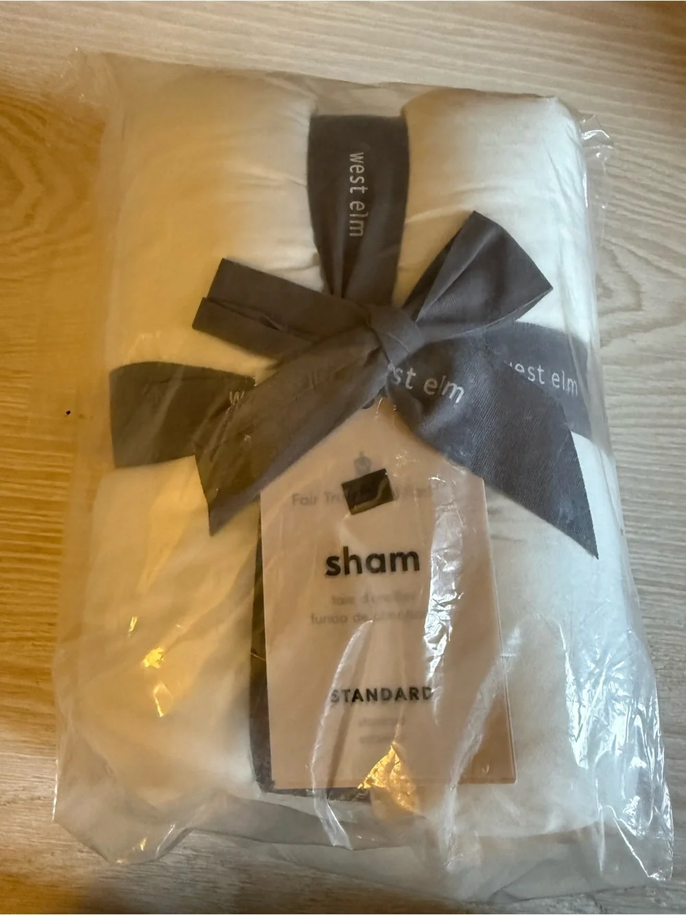 West Elm Tencel Standard 26x20 Sham in White